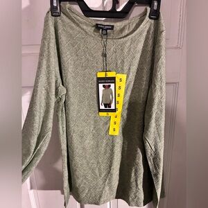 Mario Serrani Olive Green Diamond Knit Pullover